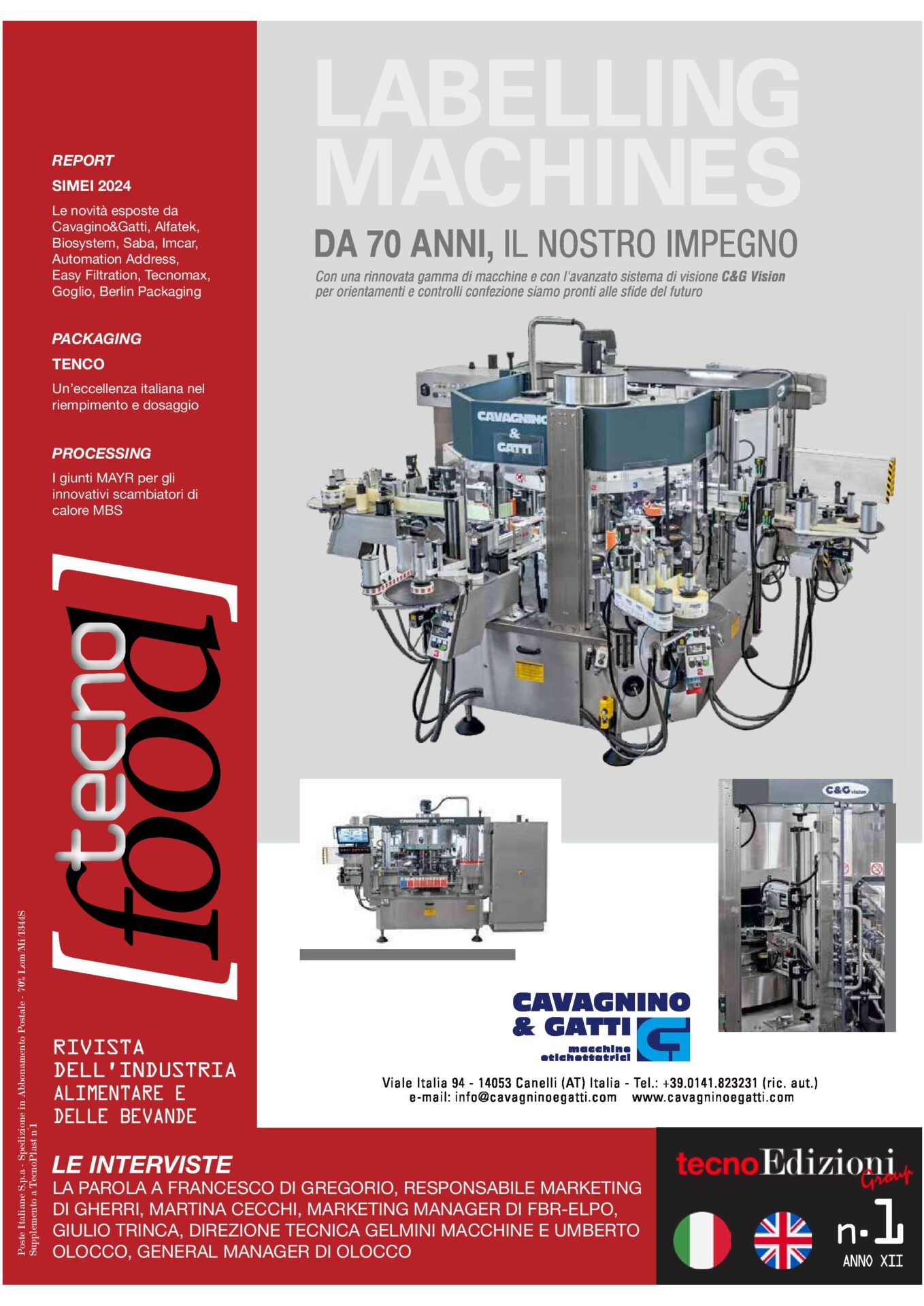 TecnoFood n°1 gennaio/febbraio - 2025